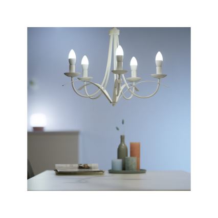 LED Himmennettävä polttimo C37 E14/4,9W/230V 2700K CRI 90 Wi-Fi - WiZ