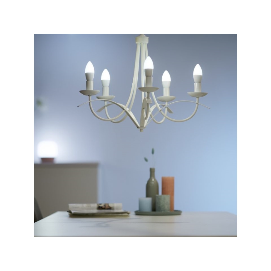 LED Himmennettävä polttimo C37 E14/4,9W/230V 2700K CRI 90 Wi-Fi - WiZ