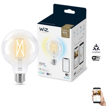 LED-himmennettävä polttimo FILAMENT G95 E27/6,7W/230V 2700-6500K CRI 90 Wi-Fi - WiZ