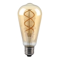 LED Himmennettävä polttimo FILAMENT ST64 E27/4,8W/230V 1800K