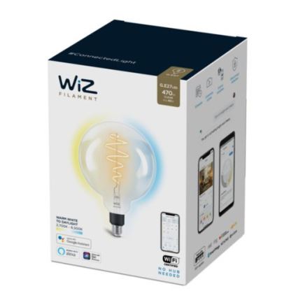 LED Himmennettävä polttimo FILAMENT G200 E27/6,5W/230V 2700-6500K CRI 90 Wi-Fi - WiZ