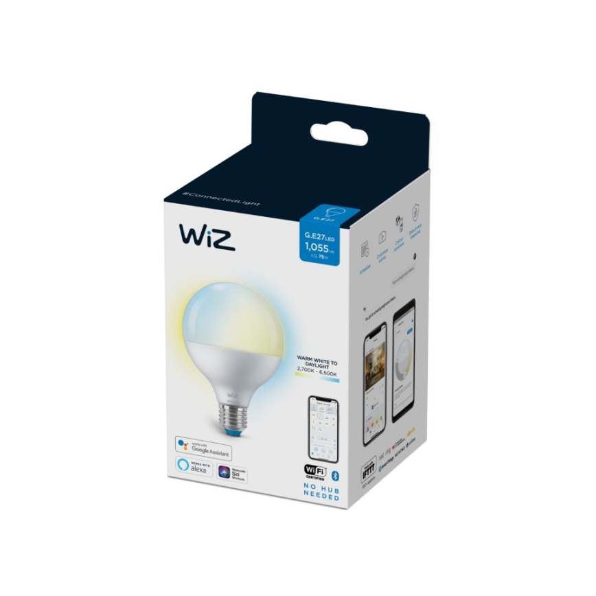 LED Himmennettävä polttimo G95 E27/11W/230V 2700-6500K CRI 90 Wi-Fi - WiZ