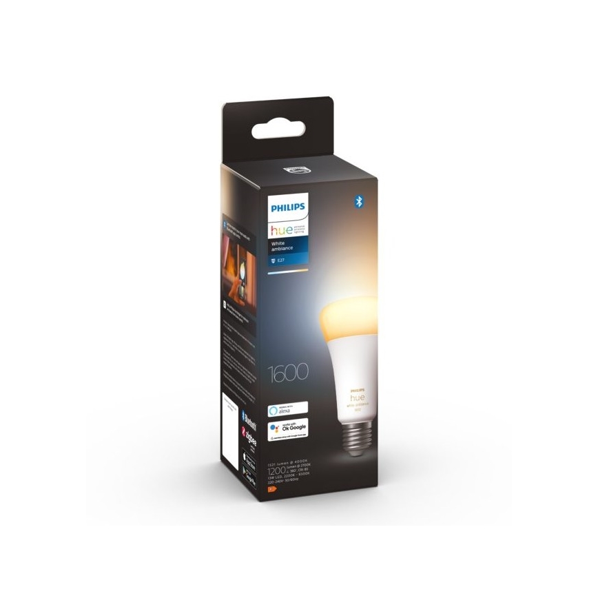 LED Himmennettävä polttimo Philips Hue WHITE AMBIANCE E27/13W/230V 2200-6500K