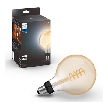 LED Himmennettävä polttimo Philips Hue WHITE AMBIANCE G125 E27/7W/230V 2200-4500K