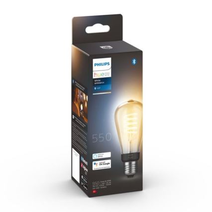 LED Himmennettävä polttimo Philips Hue WHITE AMBIANCE ST64 E27/7W/230V 2200-4500K