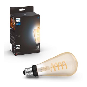 LED Himmennettävä polttimo Philips Hue WHITE AMBIANCE ST72 E27/7W/230V 2200-4500K