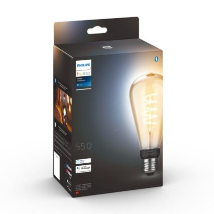 LED Himmennettävä polttimo Philips Hue WHITE AMBIANCE ST72 E27/7W/230V 2200-4500K