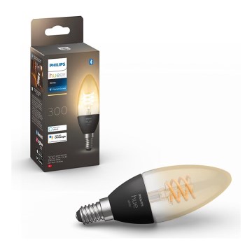 LED Himmennettävä polttimo Philips Hue WHITE FILAMENT E14/4,5W/230V 2100K