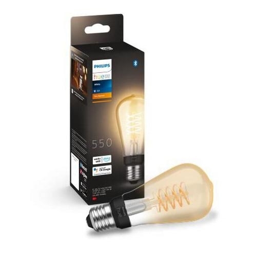 LED Himmennettävä polttimo Philips Hue WHITE FILAMENT ST64 E27/7W/230V 2100K