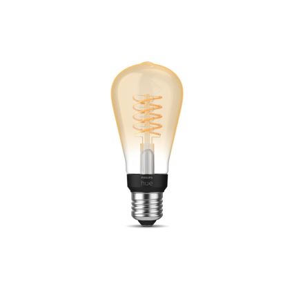 LED Himmennettävä polttimo Philips Hue WHITE FILAMENT ST64 E27/7W/230V 2100K