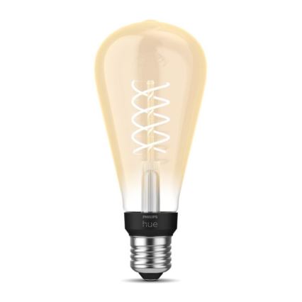 LED Himmennettävä polttimo Philips Hue WHITE FILAMENT ST72 E27/7W/230V 2100K