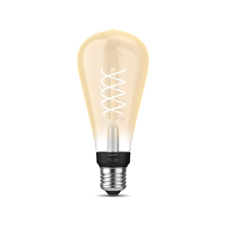 LED Himmennettävä polttimo Philips Hue WHITE FILAMENT ST72 E27/7W/230V 2100K
