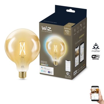 LED Himmennettävä polttimo VINTAGE FILAMENT G125 E27/6,7W/230V 2000-5000K CRI 90 Wi-Fi - WiZ