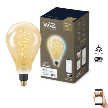 LED Himmennettävä polttimo VINTAGE FILAMENT PS160 E27/6,5W/230V 2000-5000K CRI 90 Wi-Fi -WiZ