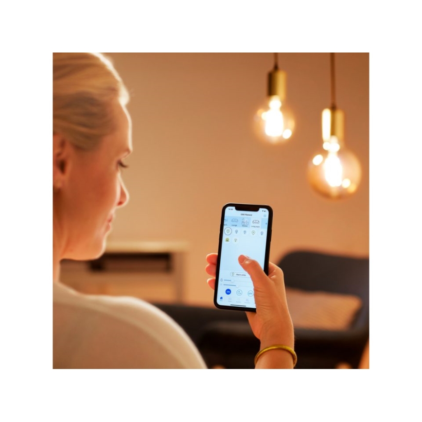 LED Himmennettävä polttimo VINTAGE FILAMENT G125 E27/6,7W/230V 2000-5000K CRI 90 Wi-Fi - WiZ