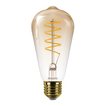 LED Himmennettävä polttimo VINTAGE Philips ST64 E27/4,5W/230V 1800K