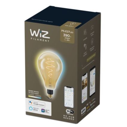 LED Himmennettävä polttimo VINTAGE FILAMENT PS160 E27/6,5W/230V 2000-5000K CRI 90 Wi-Fi -WiZ