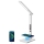 LED himmennettävä pöytävalaisin langattomalla QI-latauksella ja USB-liitännällä KINGFISHER LED/8,5W/230V valkoinen
