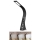 LED Himmennettävä pöytävalaisin näytöllä LEATHER LED/7W/230V musta