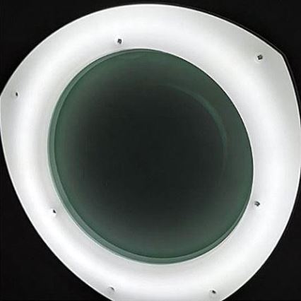 LED-himmennettävä pöytävalaisin suurennuslasilla ja klipsillä LED/8W/12/230V