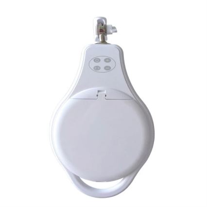 LED Himmennettävä pöytävalaisin suurennuslasilla LED/10W/230V valkoinen