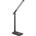 LED himmennettävä pöytävalaisin USB-liitännällä LED/9W/230V 3000K/4000K/5500K musta