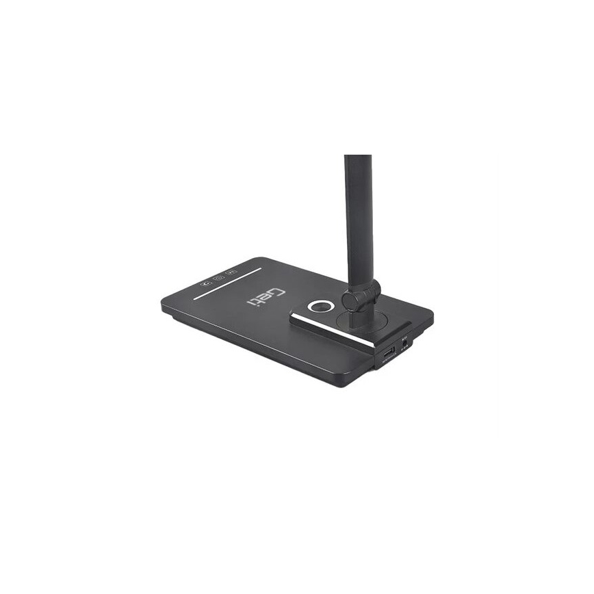 LED himmennettävä pöytävalaisin USB-liitännällä LED/9W/230V 3000K/4000K/5500K musta