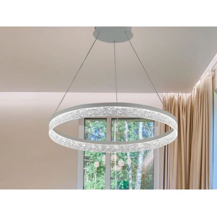 LED-himmennettävä riippuvalaisin vaijerilla ALIANZ LED/45W/230V 3000-6000K Ø 60 cm + kaukosäädin