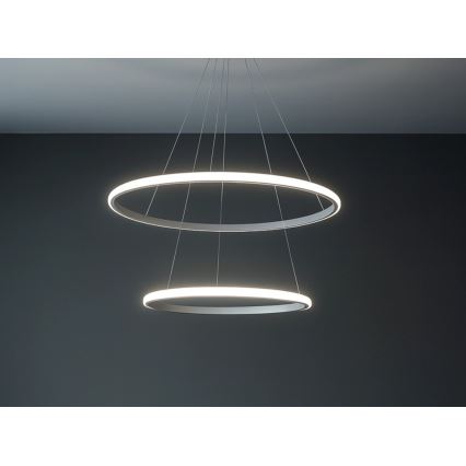 LED-himmennettävä riippuvalaisin vaijerilla LED/55W/230V 3000-6500K halkaisija 60 cm + kaukosäädin
