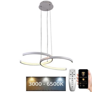 LED Himmennettävä riippuvalaisin LED/50W/230V 3000-6500K + kaukosäädin