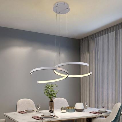 LED Himmennettävä riippuvalaisin LED/50W/230V 3000-6500K + kaukosäädin