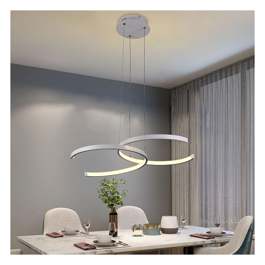 LED Himmennettävä riippuvalaisin LED/50W/230V 3000-6500K + kaukosäädin