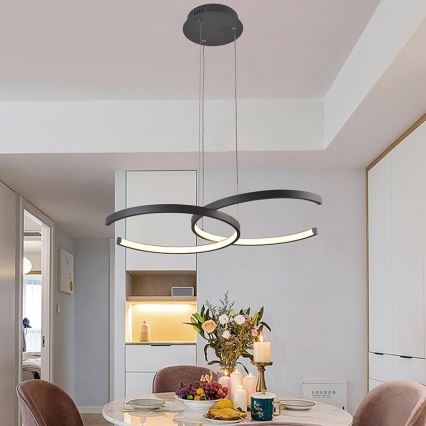 LED Himmennettävä riippuvalaisin LED/50W/230V 3000-6500K + kaukosäädin
