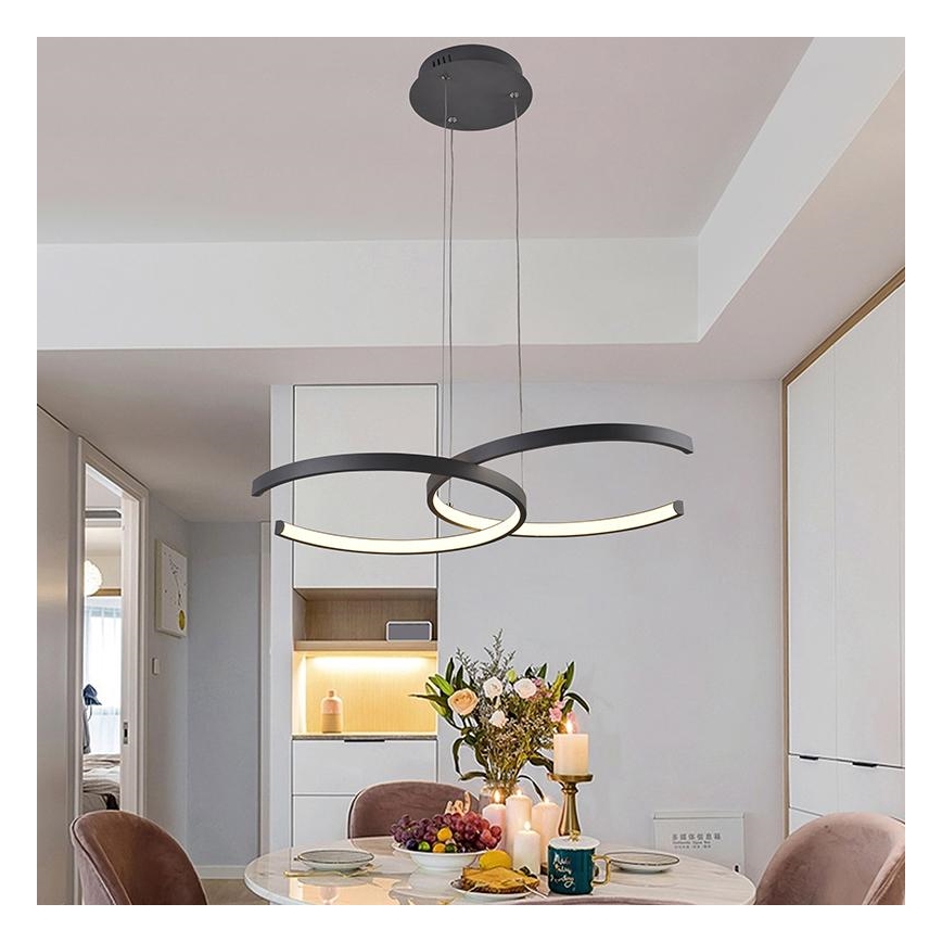 LED Himmennettävä riippuvalaisin LED/50W/230V 3000-6500K + kaukosäädin