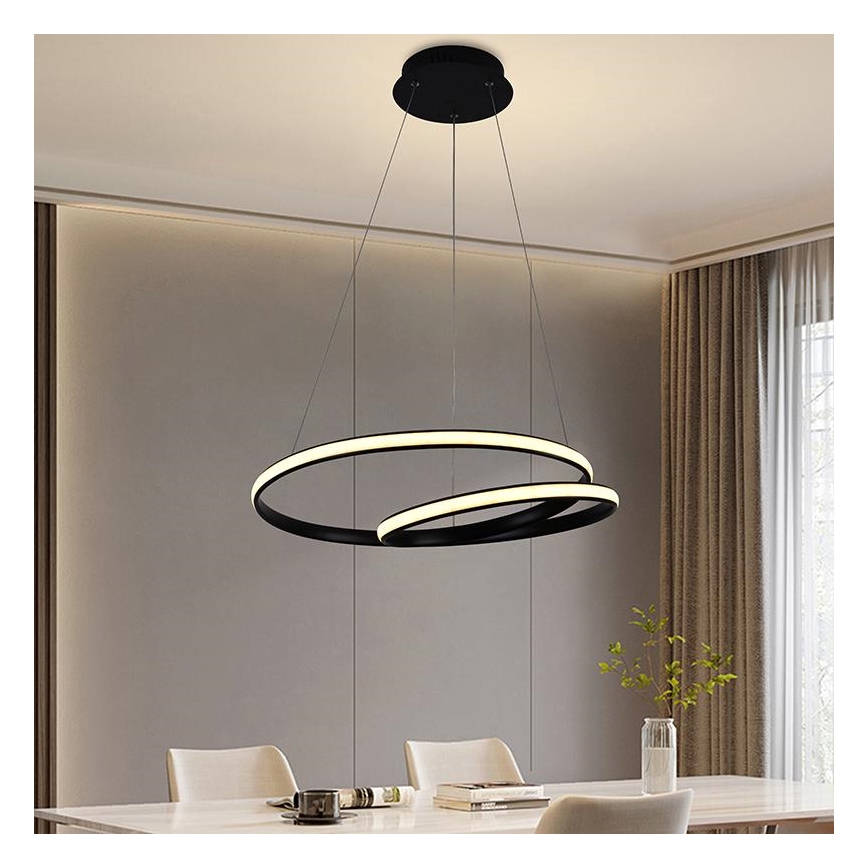 LED Himmennettävä riippuvalaisin LED/65W/230V 3000-6500K + kaukosäädin