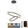 LED Himmennettävä riippuvalaisin LED/70W/230V 3000-6500K + kaukosäädin