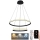 LED Himmennettävä riippuvalaisin LED/75W/230V 3000-6500K + kaukosäädin