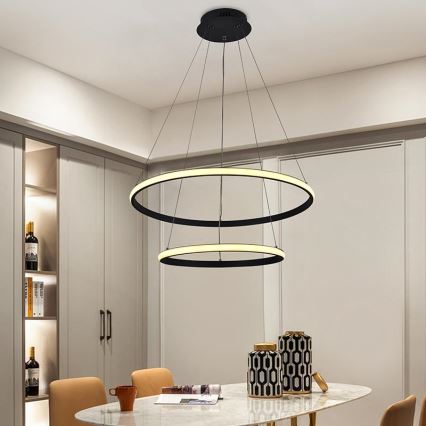 LED Himmennettävä riippuvalaisin LED/75W/230V 3000-6500K + kaukosäädin