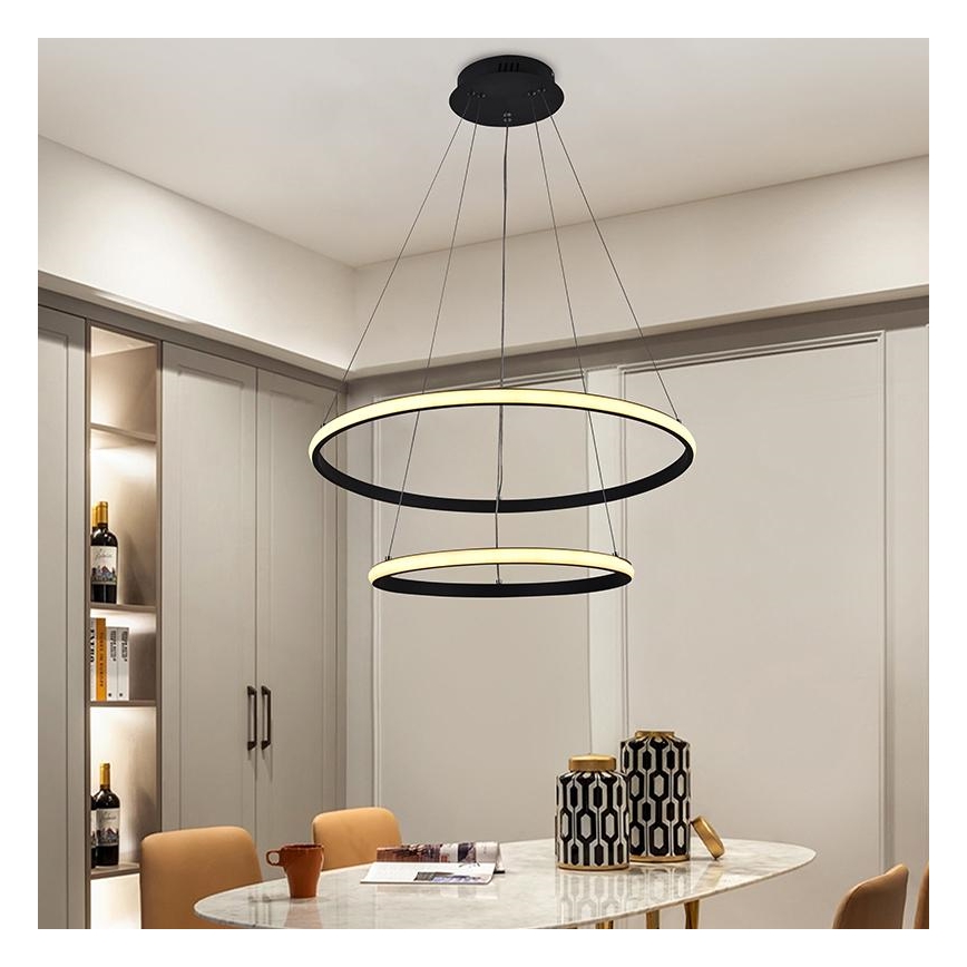 LED Himmennettävä riippuvalaisin LED/75W/230V 3000-6500K + kaukosäädin
