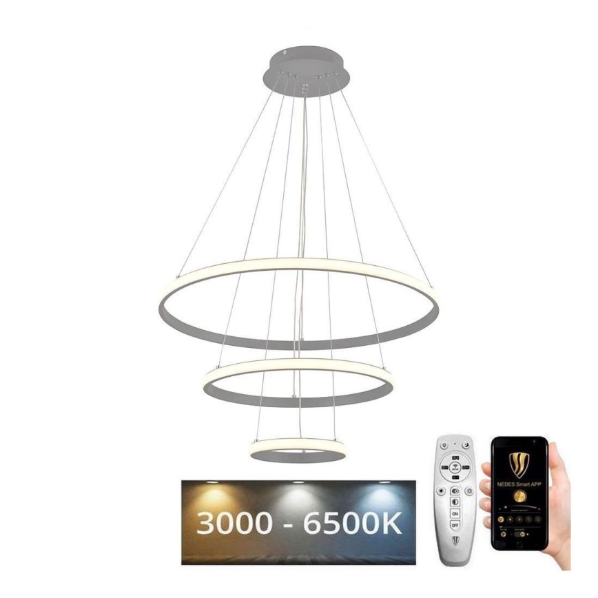 LED Himmennettävä riippuvalaisin LED/90W/230V 3000-6500K + kaukosäädin