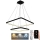 LED Himmennettävä riippuvalaisin LED/90W/230V 3000-6500K + kaukosäädin