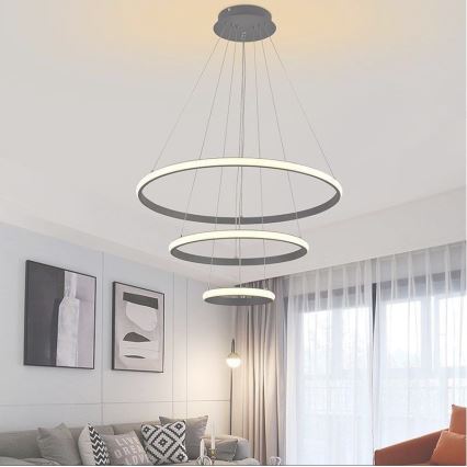 LED Himmennettävä riippuvalaisin LED/90W/230V 3000-6500K + kaukosäädin
