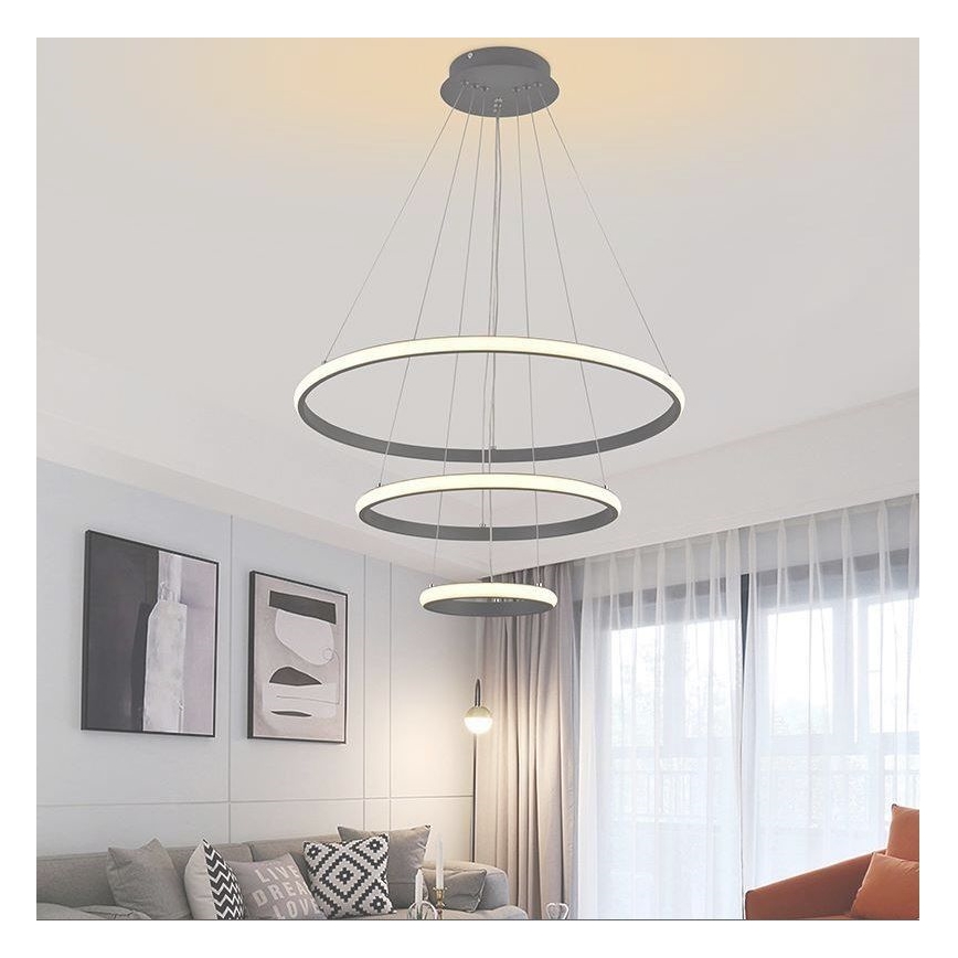 LED Himmennettävä riippuvalaisin LED/90W/230V 3000-6500K + kaukosäädin