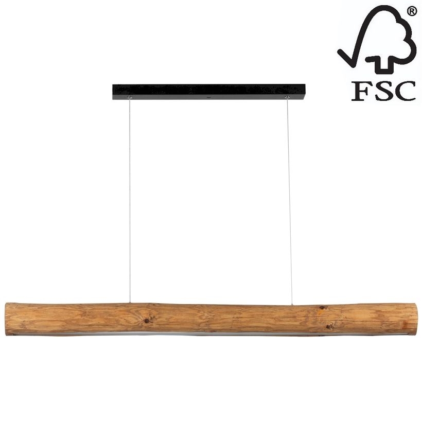 LED Himmennettävä riippuvalaisin LUCAS LED/33W/230V mänty - FSC-sertifioitu