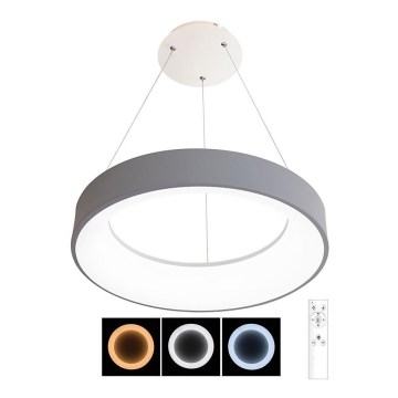 LED-himmennettävä riippuvalaisin NEST LED/40W/230V 3000-6500K harmaa + kaukosäädin