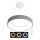 LED-himmennettävä riippuvalaisin NEST LED/40W/230V 3000-6500K harmaa + kaukosäädin