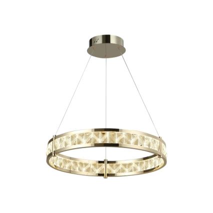 Himmennettävä LED-kristallikruunu vaijerilla ENRIQUE LED/40W//230V 3000-6000K halkaisija 60 cm + kaukosäädin