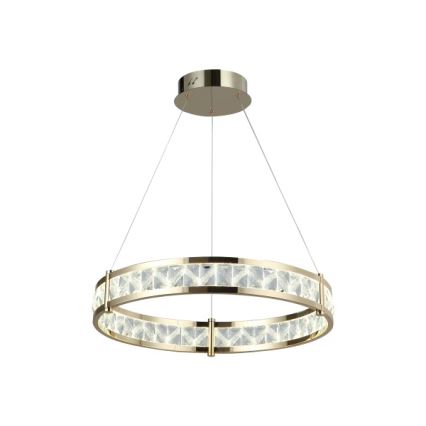 Himmennettävä LED-kristallikruunu vaijerilla ENRIQUE LED/40W//230V 3000-6000K halkaisija 60 cm + kaukosäädin