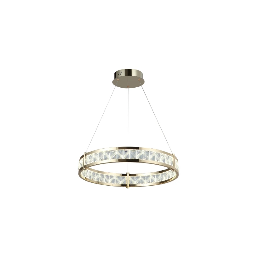 Himmennettävä LED-kristallikruunu vaijerilla ENRIQUE LED/40W//230V 3000-6000K halkaisija 60 cm + kaukosäädin