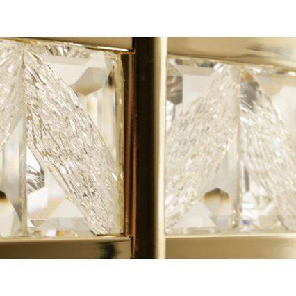 Himmennettävä LED-kristallikruunu vaijerilla ENRIQUE LED/40W//230V 3000-6000K halkaisija 60 cm + kaukosäädin